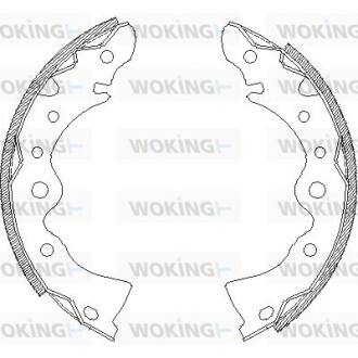 Колодки гальмівні бараб. задн. (Remsa) Nissan Almera classic 1.6 06- (Z4144.00) woking z414400