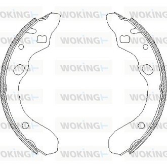 Колодки тормозные woking z4147.00