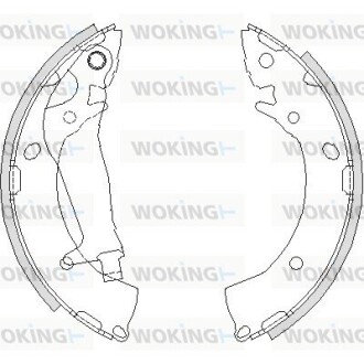 Колодки гальмівні бараб. задн. (Remsa) Hyundai Getz 1,1-1,6i 1,5d (Z4203.00) woking z420300