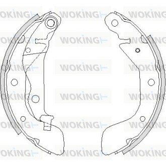 Колодки тормозные бараб. задн. (Remsa) Chevrolet Aveo T250 T300 (Z4208.00) woking z420800