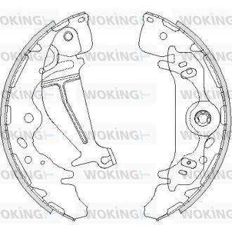 Колодки гальмівні бараб. задн. (Remsa) Hyundai H-1 08> (Z4219.00) woking z421900