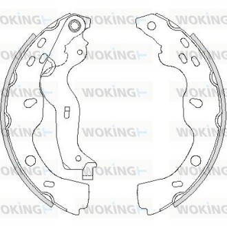 Колодки гальмівні бараб. задн. (Remsa) Suzuki SX4 06-14,Fiat Sedici 06-14 (Z4227.00) woking z422700