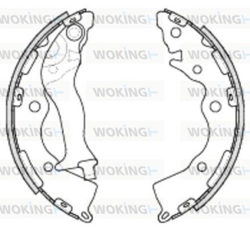 Колодки гальмівні бараб. задн. (Remsa) Hyundai Accent III Rio III 06> (Z4234.00) woking z423400