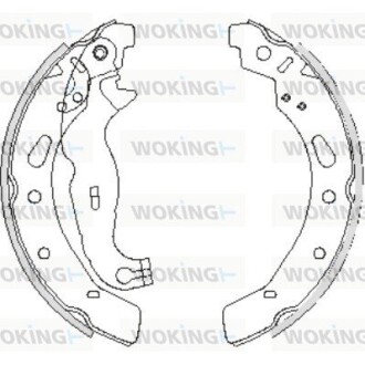 Колодки тормозные woking z4242.00