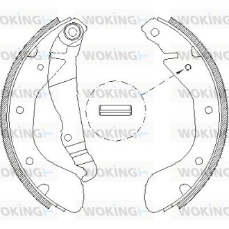 КОЛОДКИ ГАЛЬМІВНІ woking z4307.00