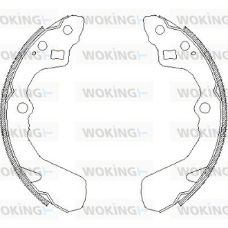 Колодки гальмівні бараб. задн. (Remsa) Suzuki Swift 05> (Z4386.00) woking z438600