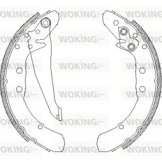 Колодки тормозные woking z4397.00