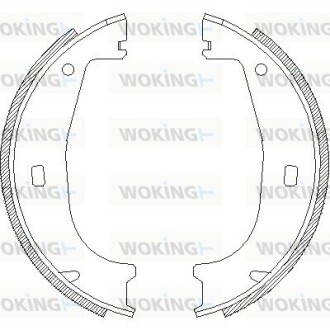 Колодки тормозные woking z4406.00