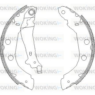 Колодки тормозные woking z4415.00