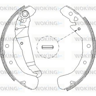 Колодки гальмівні бараб. задн. (Remsa) Opel Astra h 1.2 04-14,Opel Astra h 1.3 04-14 (Z4422.00) woking z442200