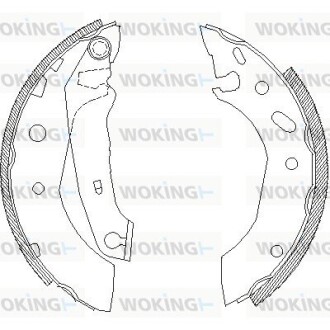 Колодки тормозные woking z4507.01