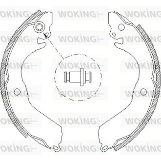 КОЛОДКИ ГАЛЬМІВНІ woking z4647.00