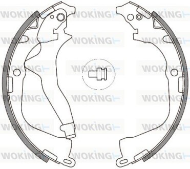 Колодки тормозные бараб. задн. (Remsa) VW Amarok 10> (Z4648.00) woking z464800