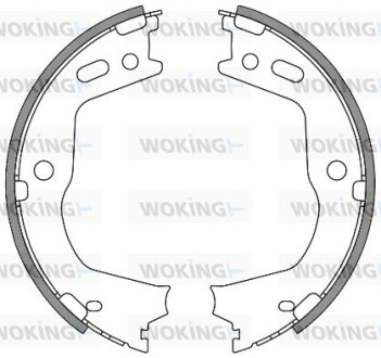 Колодки стоянкового гальма (Remsa) Hyundai Santa fe III Sorento II (Z4666.00) woking z466600