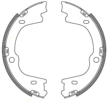 Колодки тормозные woking z4673.00