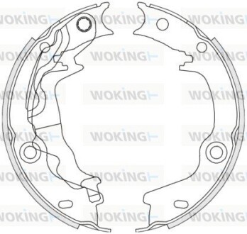 Колодки тормозные woking z4676.00