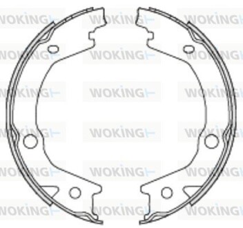 Колодки тормозные woking z4697.00