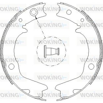 КОЛОДКИ ГАЛЬМІВНІ woking z4702.00