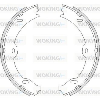 Колодки тормозные woking z4708.00