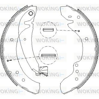 КОЛОДКИ ГАЛЬМІВНІ woking z4718.00