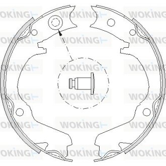 Колодки стоянкового гальма (Remsa) Subaru Legasy Outback 03>09 (Z4734.00) woking z473400