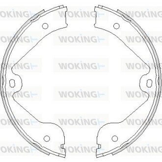 Колодки гальмівні бараб. задн. (Remsa) Audi Q7 3.0 06-15,Audi Q7 3.6 06-15,Audi Q7 4.2 06-15 (Z4735.00) woking z473500