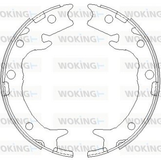 Колодки тормозные бараб. задн. (Remsa) Honda Accord 2.0i 2.2d (03-12) (Z4737.00) woking z473700 (фото 1)