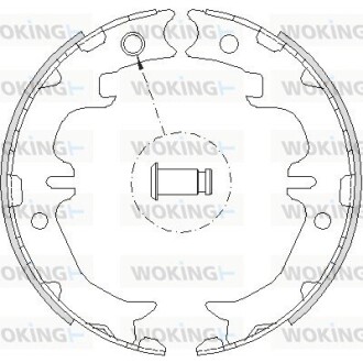 Колодки стоянкового гальма (Remsa) Toyota Rav4 05> Venza 08> RX300-350 (Z4742.00) woking z474200