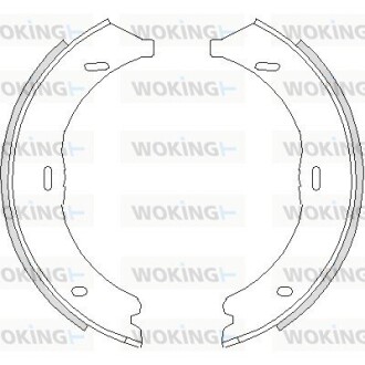 Колодки тормозные бараб. задн. (Remsa) MB Vito 639 2.2d (03-), Vito 447 2.2d (14-) (Z4745.00) woking z474500