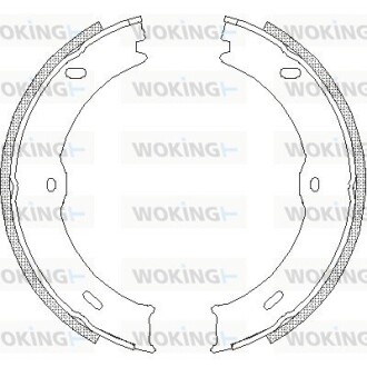 Колодки тормозные бараб. задн. (Remsa) MB Sprinter II 3,5t 2.2d (06-) (Z4746.00) woking z474600