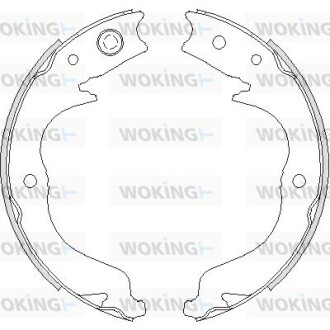 Колодки тормозные бараб. задн. (Remsa) Citroen C-crosser 2.2 07-,Citroen C-crosser 2.4 07- (Z4748.00) woking z474800