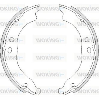 Колодки стояночного тормоза (Remsa) PSA Boxer Jumper, Fiat Ducato 06> (Z4750.00) woking z475000