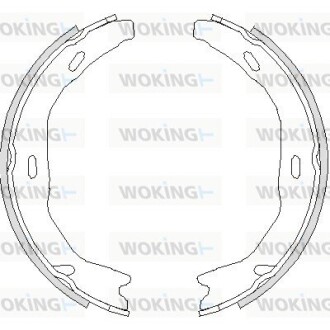 Колодки стояночного тормоза (Remsa) MB C204 (Z4751.00) woking z475100