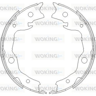 КОЛОДКИ ГАЛЬМІВНІ woking z4752.00