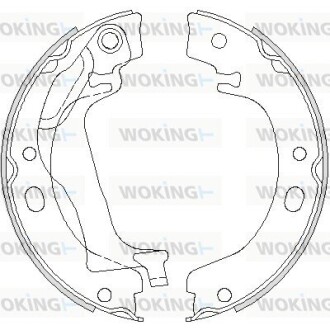 Колодки стоянкового гальма (Remsa) Toyota Corolla 01>07 (Z4753.00) woking z475300