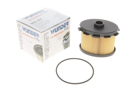 Фільтр паливний Citroen Berlingo/Peugeot Partner 1.9D (DW8) 98- wunder filter wb 401