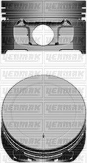 Поршень с кольцами і пальцем (размер отв. 78.5 / STD) Berlingo 1.6 (4цл.) (TU5JP4, NFU, NFX Euro 3) yenmak 31-04101-000