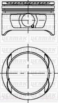 Поршень с кольцами і пальцем (размер отв. 86 / STD) OPEL ASTRA F 2.0 (4цл.) ((20 XE, C 20 XE) yenmak 31-04225-000