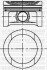 Поршень с кольцами і пальцем (размер отв. 81.01/STD) VW, SKODA, AUDI 1.6 94- (ADP/ AEH / AEK /AKL /AHL) yenmak 3104307000 (фото 1)