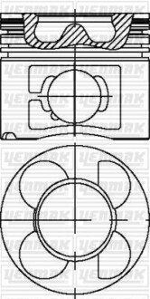 Поршень с кольцами і пальцем (размер отв. 84 / STD) (M57 D30, M47D20R, TD6) yenmak 31-04615-000
