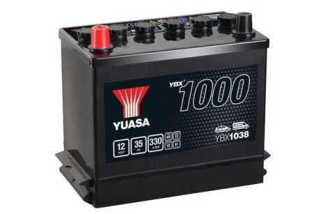 Аккумулятор 12V 35Ah/330A YBX1000 CaCa (L+ standard) yuasa ybx1038