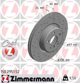 Диск гальмівний SPORT Z zimmermann 150295152