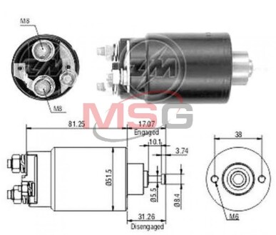 Втягуюче реле zm zm761